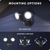GLOBE 180-Degree 10 W Twin Head Black 1000 Lumens Hardwired