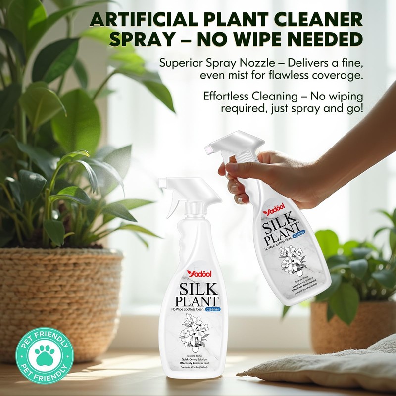 Silk Plant Cleaner Spray No Wipe - Artificial Plant &