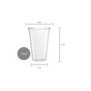 ELEGANT DISPOSABLES [100 Count] 10 Ounce Crystal Clear PET Cups