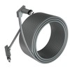 Rectangular Satellite Replacement Cable Waterproof Satellite Extension Cable Grey with