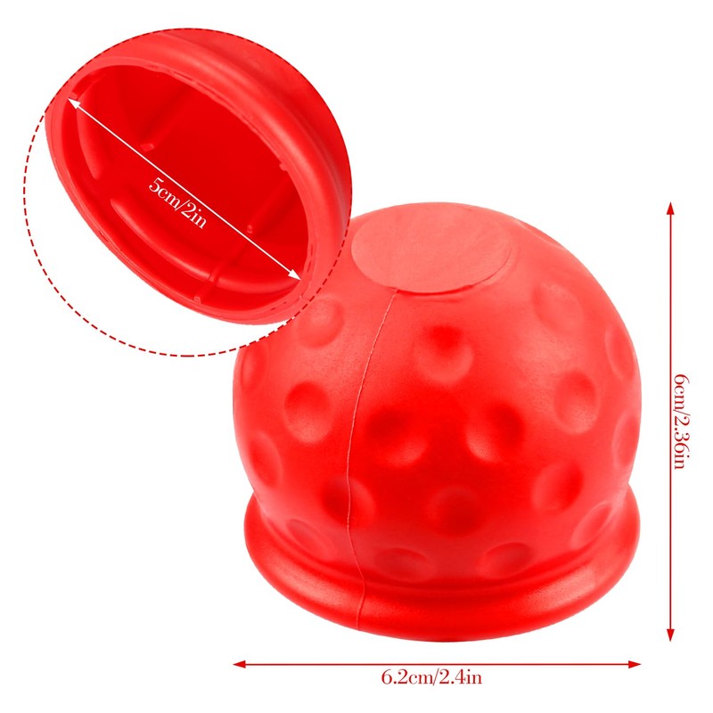 Rumyve 1-Piece Trailer Hitch Ball Cover - Abrasion-Resistant and Dust-Proof