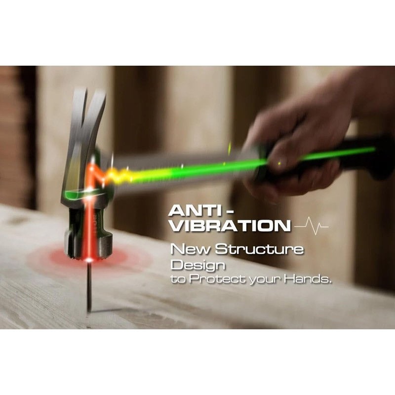 Sturnus Red 13oz Velocity Rip Claw Hammer – 13oz, Lightweight