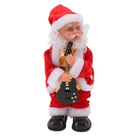 Electric Musical Dancing Christmas Old Man Interesting Hip Shaking Christmas Old Man Doll Decoration Gifts Guitar