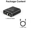 Gigabit Ethernet Splitter 1 to 2 - Network Splitter with