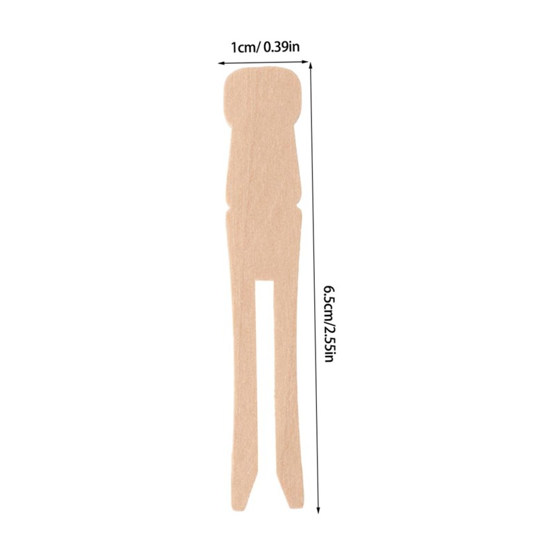 Hohopeti Clothes Pegs 50pcs Wooden Laundry Clips Heavy Duty Large