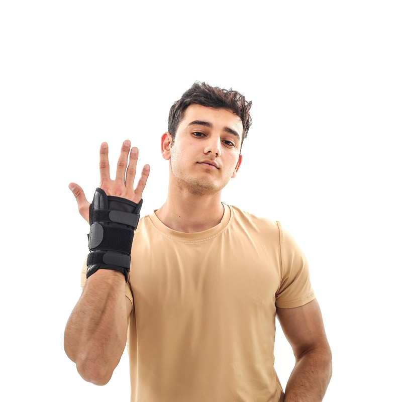 Carpal Tunnel Wrist Brace Adjustable (Both Hands) Semi-Rigid Wrist Support