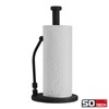 SOTECH Kitchen Roll Holder Stainless Steel (Standing) with Black Surface,