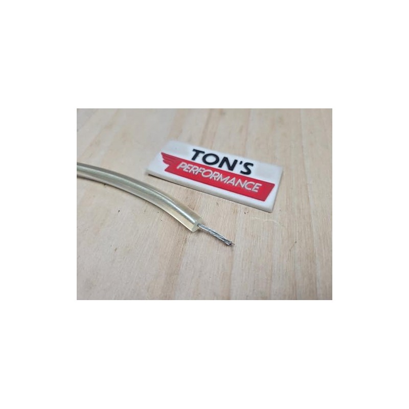 Ton's Performance Translucent Clear PVC 7mm Solid Core (tinned Copper
