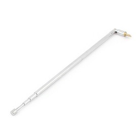 sourcing map 4 Section TV Radio Telescopic Antenna Aerial 61.5cm Long Silver Tone