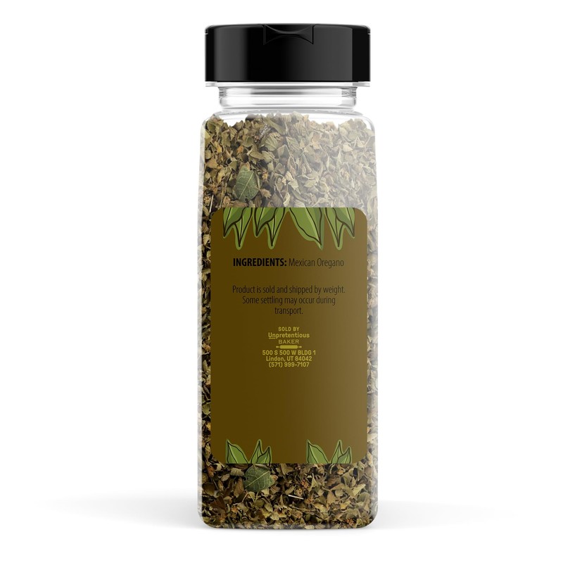 Unpretentious Mexican Oregano, 6.4 oz, Aromatic & Flavorful, Mexican Cuisine,