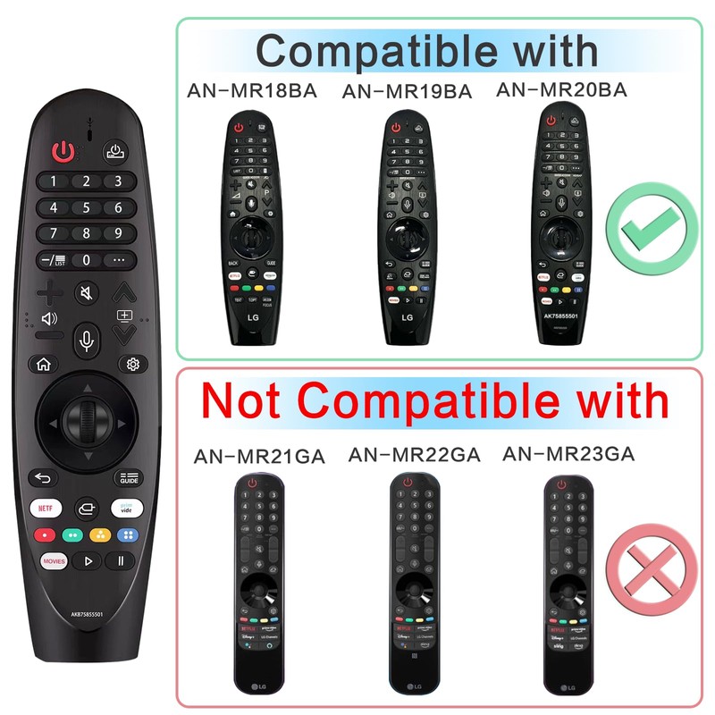 Replacement Magic Remote Control for LG Smart TV Remote for