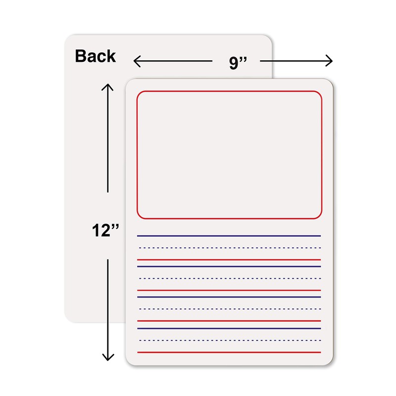 Dry Erase Storyboard - 9"x12" - Lap White Board for