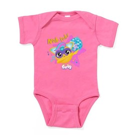 CafePress Furby NOH Lah! Cute Baby Bodysuit Romper Dark Raspberry