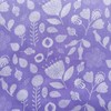 Light Purple Floral Fat Quarters Fabric Bundles,Pattern with Bees and