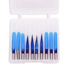 30 Degree V Groove Bit 0.1mm Carbide PCB Nano Blue