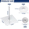 PATIKIL 300pcs Perforated Insulation Pins 2-1/2inch, 1.5in Self Locking Washers