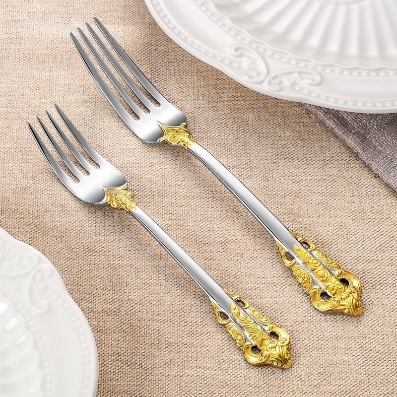 KEAWELL Luxury Dinner Fork, Set of 4, 18/10 Stainless Steel,