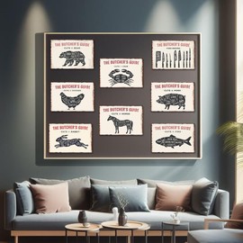 signs meat parts food education tin yakiniku steak steak antique tin retro antique cow waste pop hunter hunter matagi handle meat cooking restaurant restaurant kitchen bar cafe dining room tin sign interior american miscellaneous goods vintage painting b