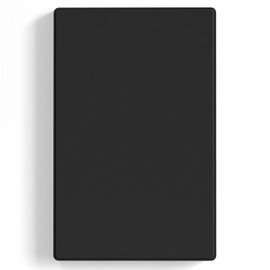 ELEGRP Blank Wall Plate Cover, 1-Gang Screwless Blank Outlet Plate, Mid-Size 4.88" x 3.13" Unbreakable Thermoplastic Blank Faceplate Cover for Unused Outlets/Switches, UL Listed (1 Pack, Matte Black)