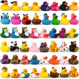 Maliweg 36-Pack Rubber Duck,2 Inch Assortment Colorful Rubber Ducky Toy for Kids Birthday Gifts,Classroom Prizes,Decorations,Float Duckies Bath Toy for Baby Shower