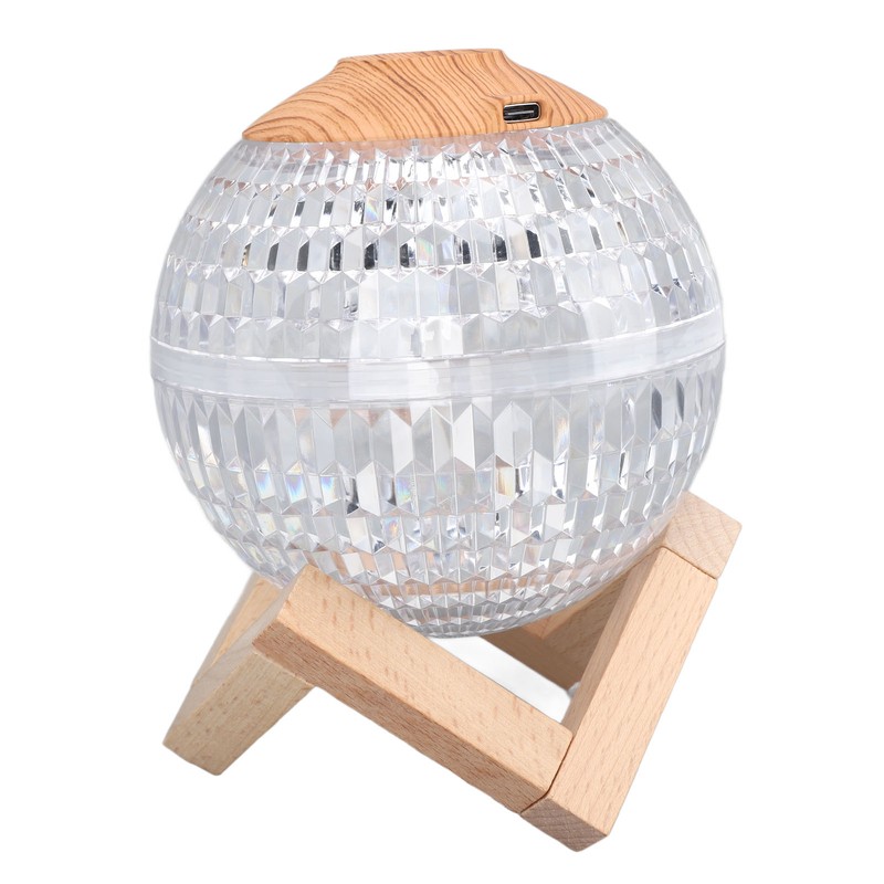 Mini Humidifier Night Light Crystal Ball 2.2w 350ml RGB USB