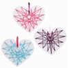 Baker Ross AX745 Heart Weaving Decorations - Pack of 8,
