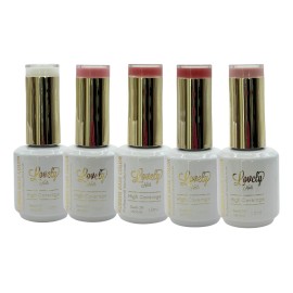 Pack 5 Tonos Coleccion Rubber Lovely Nails Edicion Especial