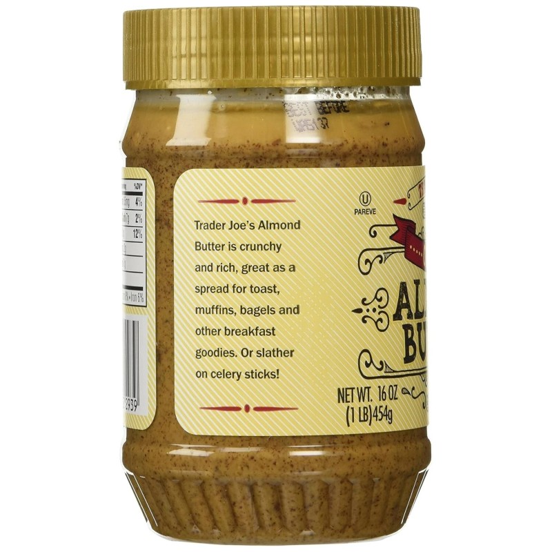 Trader Joe's Crunchy Salted Almond Butter 16 oz (Case of