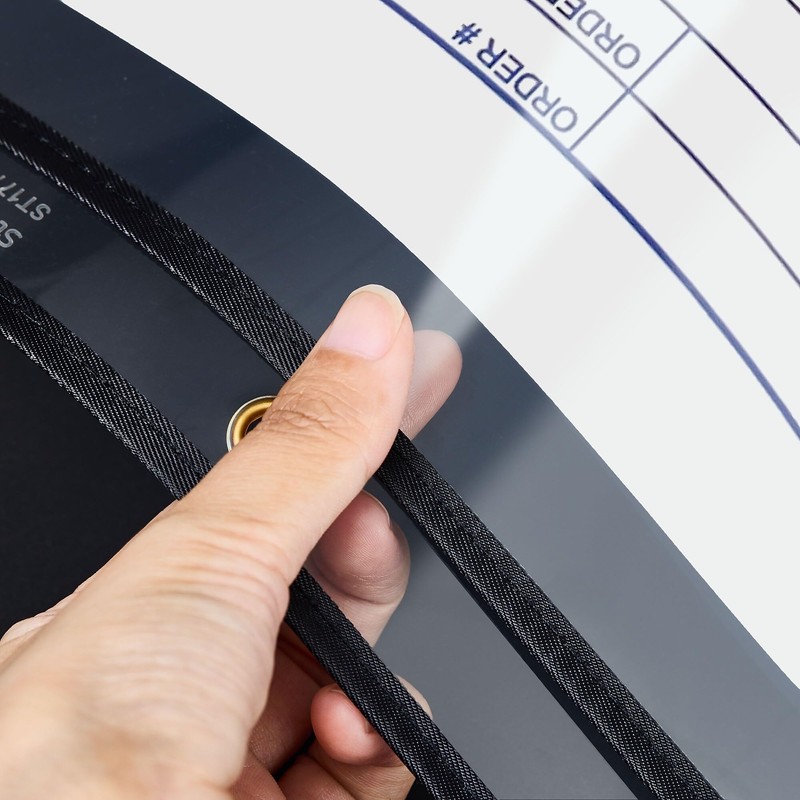 Staples Heavyweight Vinyl Top Loading Workorder Protecting Pockets, Clear, 25/Box