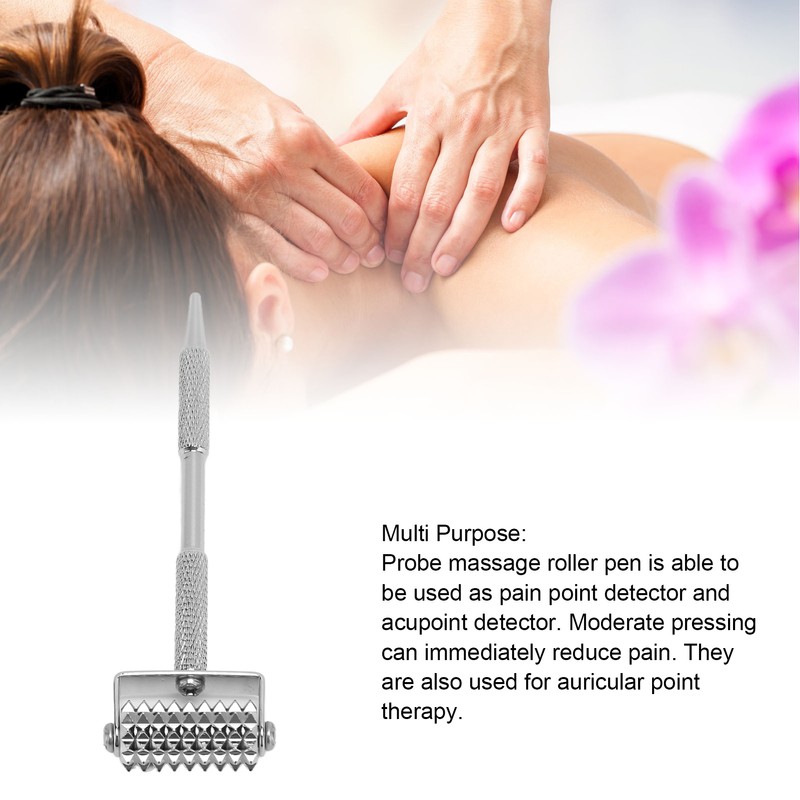 Trigger Point Roller Pen Meridian Reflexology Massaging Diagnostic Auricular Probe