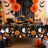 3Pack Halloween Tablecloth 54 x 108 Inch Black Halloween Table