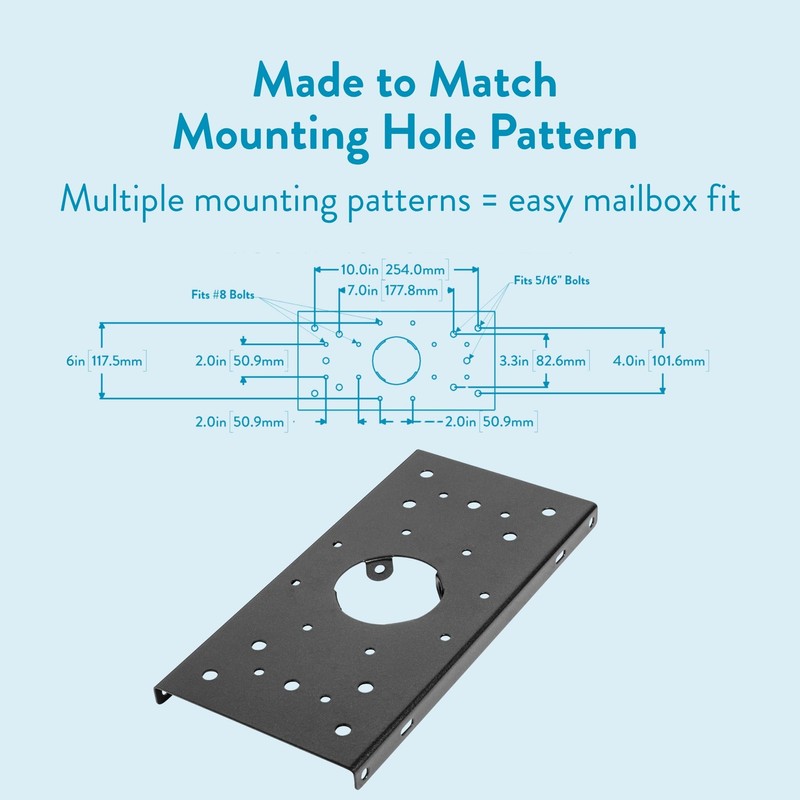 Architectural Mailboxes 7516P Pacifica In-Ground Steel Mailbox Post, Pewter