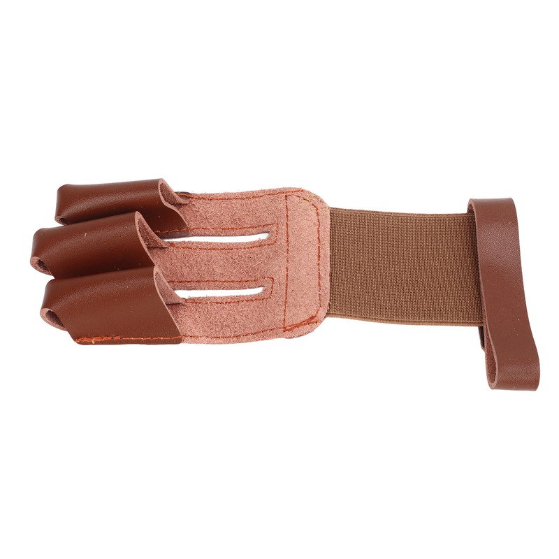 Archery Glove Cowhide Protective 3 Finger Guard Finger Tab Glove