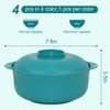Oylnidea 4pcs Unbreakable Cereal Bowls- Microwave & Dishwasher Safe BPA-Free