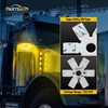 Partsam LED Air Cleaner Light 7.8" Inch Ultra-Thin Hex Style