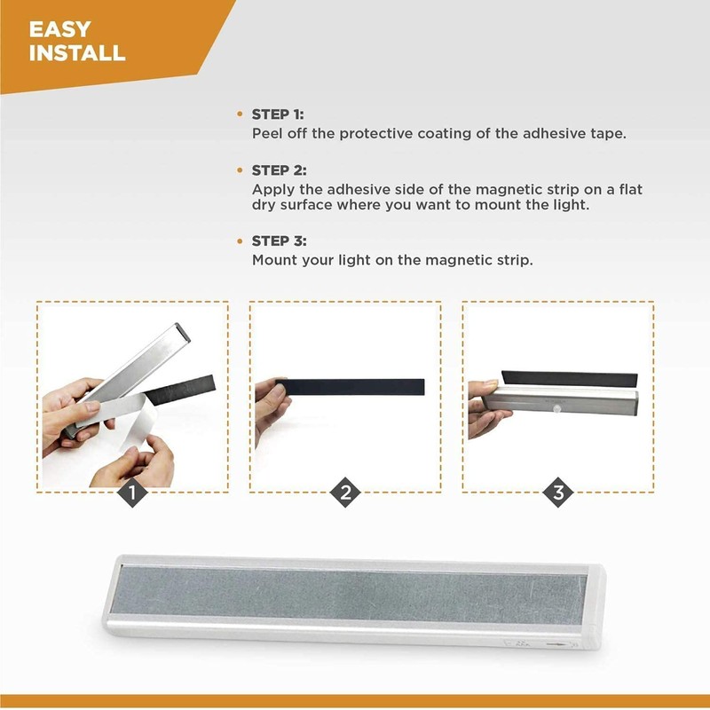 VYANLIGHT Under Cabinet Lighting – Motion Sensor Closet Lights, Battery