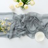 Chuqing Chiffon Table Runner, Wedding Fabric Tulle Boho Table Runner,