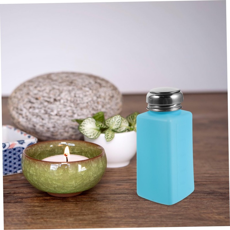 Ipetboom 2pcs Static Push Down Liquid Dispenser Bottles Refillable Press