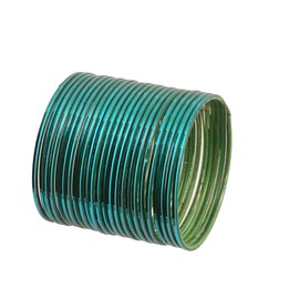 Touchstone Indian Bollywood Fashion Handcrafted Exotic Golden Flakes Fabulous Vintage Textured Colors Golden Glitters Rhinestones Designer Jewelry Bangle Bracelets in Gold Tone for Women., L - Circ