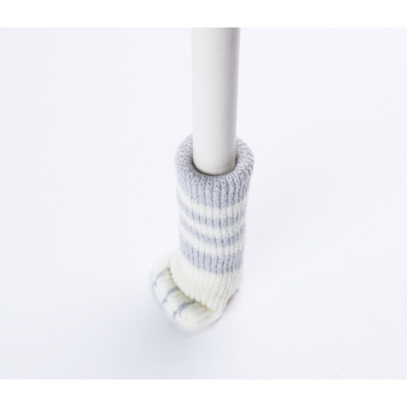 東洋ケース いす 脚カバー 騒音・傷防止 ねこあしのチェアソックス 4枚(椅子1脚分) ねこ(さばとら) CSK-NA-03