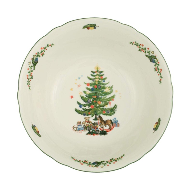 Seltmann Marieluise Weihnachten Schüssel, Porzellan, Grün, 20 cm