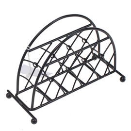 Ambiente Napkin Holder Upright Lattice Design Black