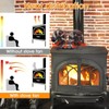 Stove Fan Heat Powered Low Noise Aluminium Alloy 5 Blade