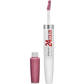 Maybelline SuperStay 24 2-Step Liquid Lipstick Makeup, Perpetual Plum, 1 kit