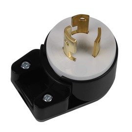 Right angled Nema L5-15P 15 Amp 125V 2 Pole 3 Wire Industrial Grade Locking Male Plug, Industrial Twist Lock L5-15 12 Directions Rotatable AC Plug. LK-6311T
