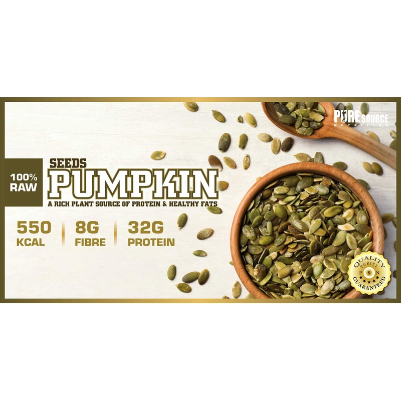 PSN Organic Vegan Pumpkin Seeds 500G RAW - GMO Free