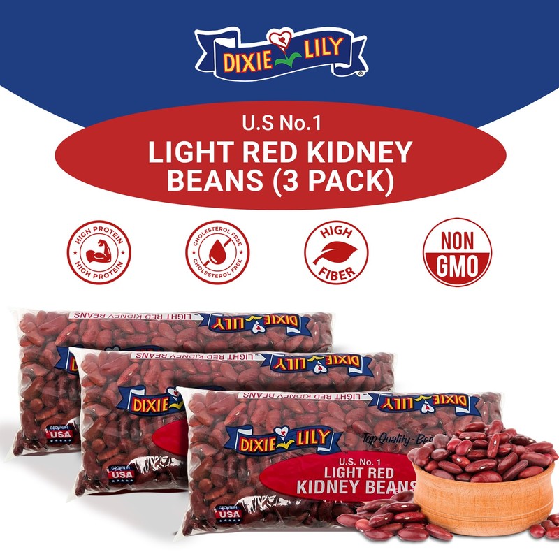 Dixie Lily Light Red Kidney Beans - Dried Beans for