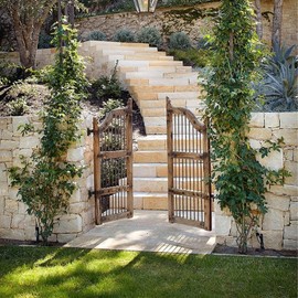 4 Pack Wall Mount Gate Hinges with 5/8" Hinge Pin, Heavy Duty Gate Hinge with Screws for Farm Gates Wood Fence