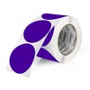 Perco Purple 3-Inch Round Circle Dot Sticker Labels with Permanent