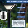 DoubleFill 2 Pcs Slip Fitter Light Pole Tenon Adapter for